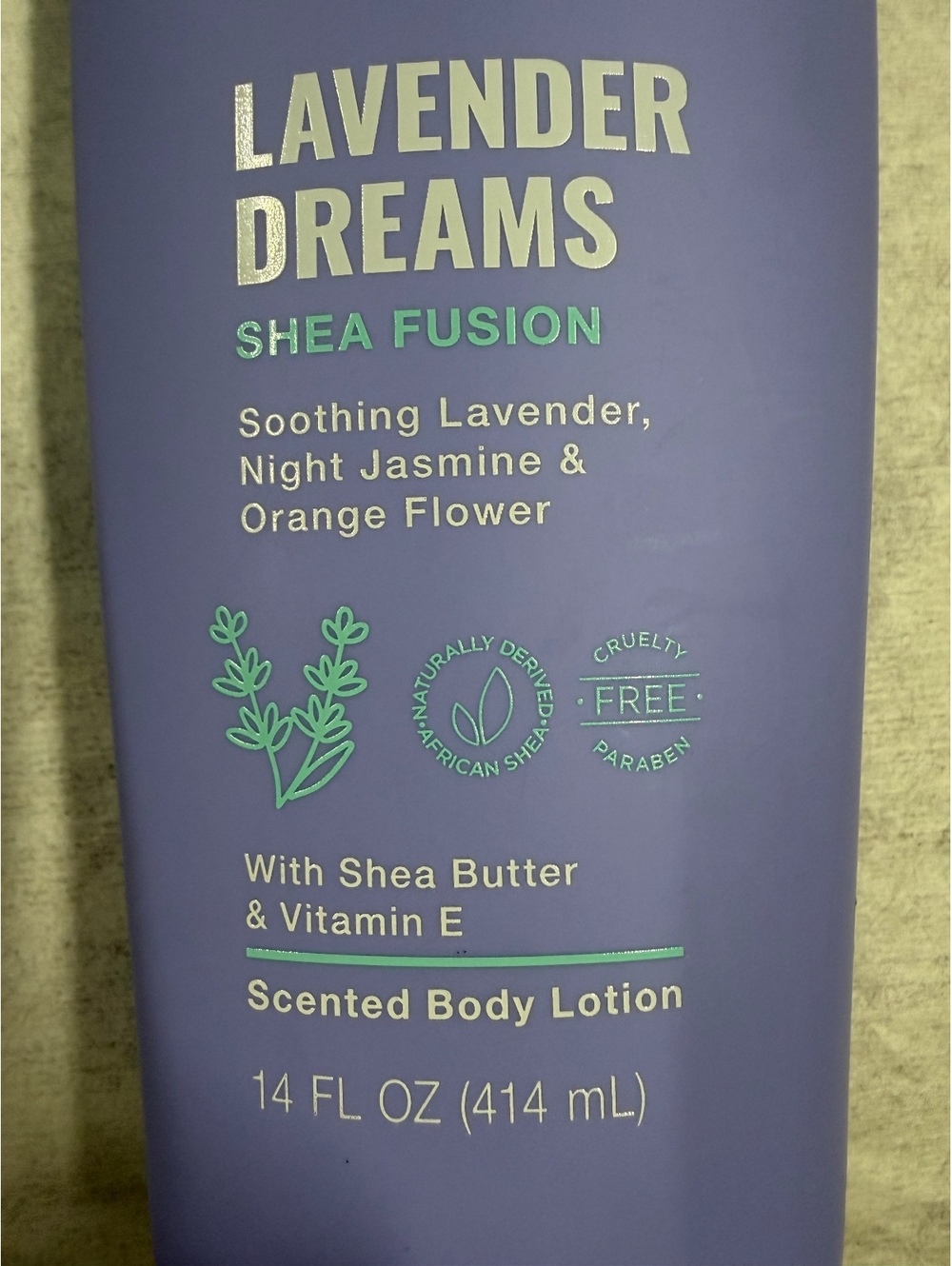 Jergens Lavender Dreams Shea Fusion Scented Body Lotion 14 FL OZ